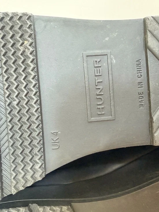 Hunter Black Rain Boots Short - Women’s size 6 EU 37 Waterproof - Picture 6 of 7